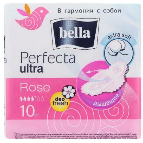 BELLA EGÉSZSÉGÜGYI BETÉT PERFECTA ULTRA ROSE 10DB