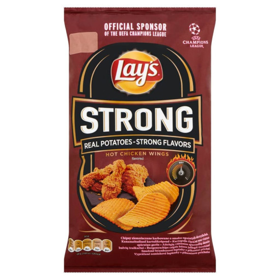 LAY'S STRONG CHIPS CSÍPŐS CSIRKESZÁRNYAS 55G