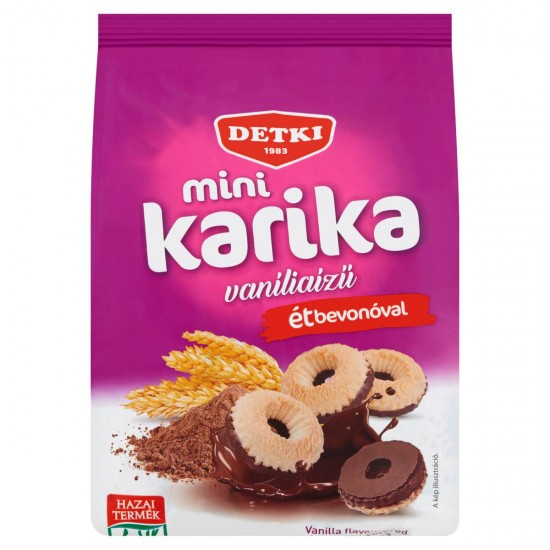 DETKI MINI KARIKA TEASÜTEMÉNY VANÍLIA ÉTBEVONÓVAL 150G DETKI MINI KARIKA TEASÜTEMÉNY VANÍLIA ÉTBEVONÓVAL 150G