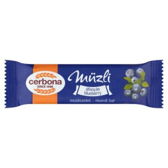 CERBONA MŰZLISZELET ÁFONYA-JOGHURT TEJBEVONÓVAL 20G CERBONA MŰZLISZELET ÁFONYA-JOGHURT TEJBEVONÓVAL 20G