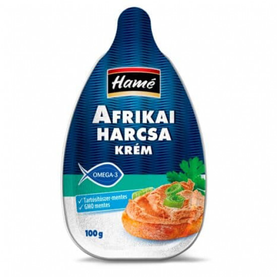 HAMÉ AFRIKAI HARCSA PÁSTÉTOM 100G HAMÉ AFRIKAI HARCSA PÁSTÉTOM 100G