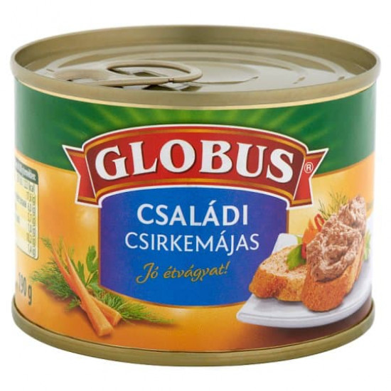 GLOBUS BAROMFIMÁJAS CSALÁDI TÉPŐZÁRAS 180G GLOBUS BAROMFIMÁJAS CSALÁDI TÉPŐZÁRAS 180G