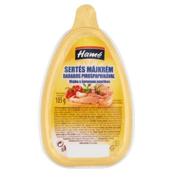 HAMÉ SERTÉS MÁJKRÉM DARABOS PIROSPAPRIKÁVAL 105G