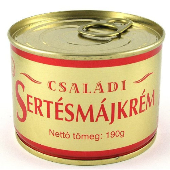 SZEGEDI SERTÉSMÁJKRÉM CSALÁDI TÉPŐZÁRAS 190G