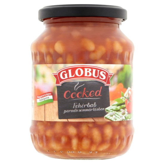 GLOBUS FEHÉRBAB PARADICSOMMÁRTÁSBAN 400g GLOBUS FEHÉRBAB PARADICSOMMÁRTÁSBAN 400g