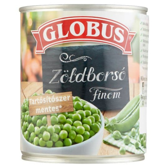 GLOBUS ZÖLDBORSÓ 400G GLOBUS ZÖLDBORSÓ 400G
