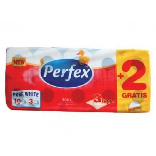 PERFEX TOALETTPAPÍR 3 RÉTEG 10TEKERCS 