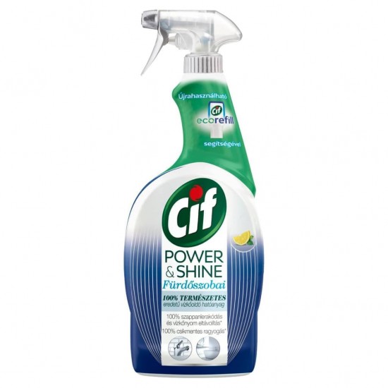 CIF POWER & SHINE FÜRDŐSZOBAI VÍZKŐOLDÓ SPRAY 750ML