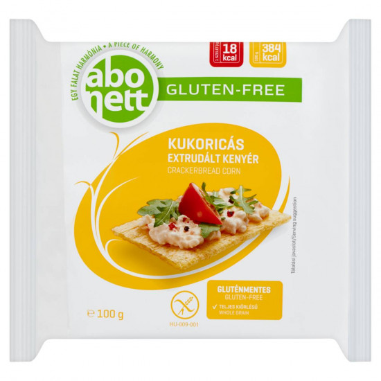 ABONETT GLUTÉNMENTES KUKORICÁS EXTRUDÁLT KENYÉR 100 G