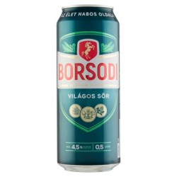 BORSODI VILÁGOS SÖR 4,5% 0,5L