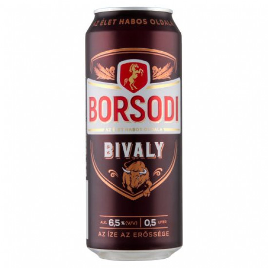 BORSODI BIVALY MINŐSÉGI VILÁGOS SÖR 6,5% 0,5 L