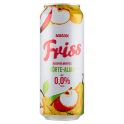 BORSODI FRISS KÖRTE-ALMA GYÜMÖLCS ITAL ÉS ALKOHOLMENTES VILÁGOS SÖR KEVERÉKE 0,5 L
