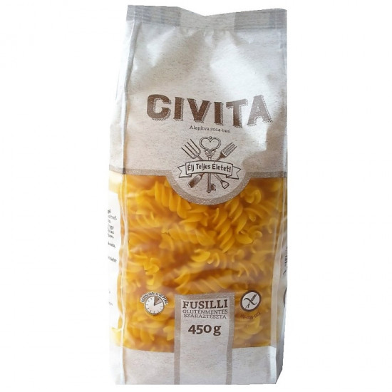CIVITA FUSILLI GLUTÉNMENTES SZÁRAZTÉSZTA KUKORICÁBÓL 450G