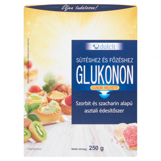 DULCIT GLUKONON SZORBIT ÉS SZACHARIN ALAPÚ ÉDESÍTŐ 250 G