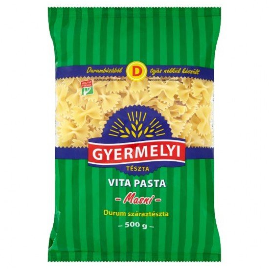 GYERMELYI VITA PASTA MASNI DURUM SZÁRAZTÉSZTA 500G