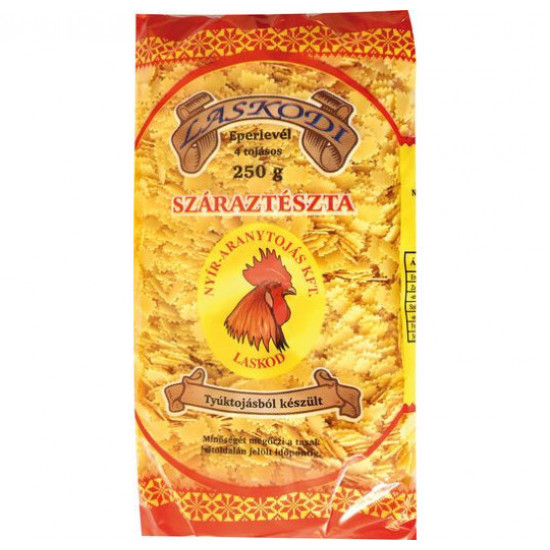 LASKODI EPERLEVÉL 4 TOJÁSOS SZÁRAZTÉSZTA 250G