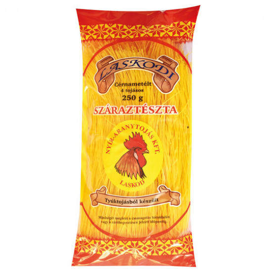 LASKODI CÉRNAMETÉLT 4 TOJÁSOS SZÁRAZTÉSZTA 250G