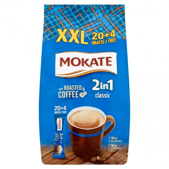 MOKATE INSTANT KÁVÉ 2IN1 CLASSIC XXL 24*15G