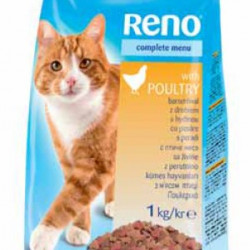 RENO TELJES ÉRTÉKŰ SZÁRAZ MACSKAELEDEL CSIRKÉVEL 1KG RENO TELJES ÉRTÉKŰ SZÁRAZ MACSKAELEDEL CSIRKÉVEL 1KG