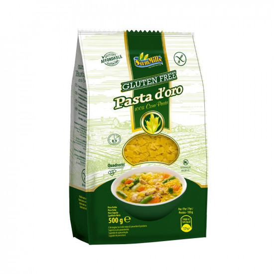 SAM MILLS PASTA D'ORO KIS KOCKA GLUTÉNMENTES TÉSZTA KUKORICÁBÓL 500G