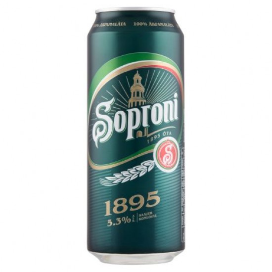 SOPRONI 1895 MINŐSÉGI VILÁGOS SÖR 5,3% 0,5 L
