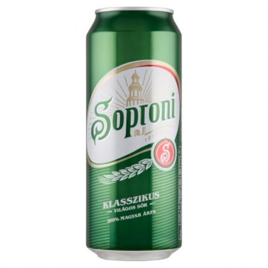 SOPRONI KLASSZIKUS VILÁGOS SÖR 4,5% 0,5 L
