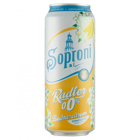 SOPRONI RADLER BODZA-CITROMOS ALKOHOLMENTES SÖRITAL 0,5L