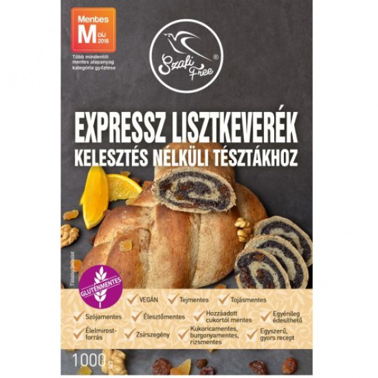 SZAFI FREE EXPRESS GLUTÉNMENTES LISZTKEVERÉK KELESZTÉS NÉLKÜLI TÉSZTÁHOZ 1KG