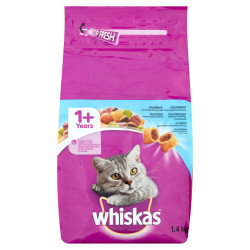 WHISKAS SZÁRAZ ÁLLATELEDEL TONHALLAL 1,4KG